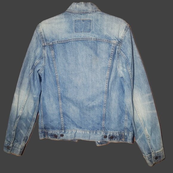 Levi's Original Trucker Jacket Med Wash Blue Denim - Women's Size S - Picture 3 of 11